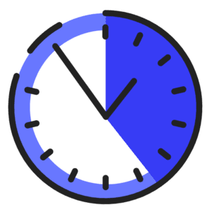 horloge bleu sombre