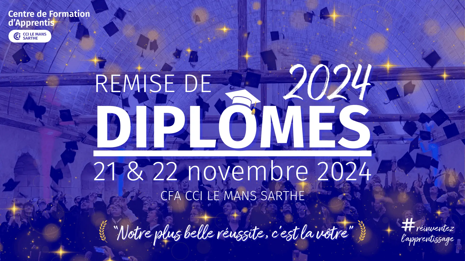 affiche remise de diplomes 2024